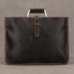 本革メンズブリーフケース｜シンプル・薄型・軽量・通勤対応 - 画像 (10)