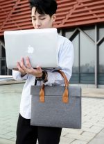 薄型メンズブリーフケース｜デニム素材・シンプルデザイン・軽量・通勤対応 - 画像 (4)