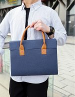 薄型メンズブリーフケース｜デニム素材・シンプルデザイン・軽量・通勤対応 - 画像 (15)