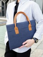 薄型メンズブリーフケース｜デニム素材・シンプルデザイン・軽量・通勤対応 - 画像 (16)